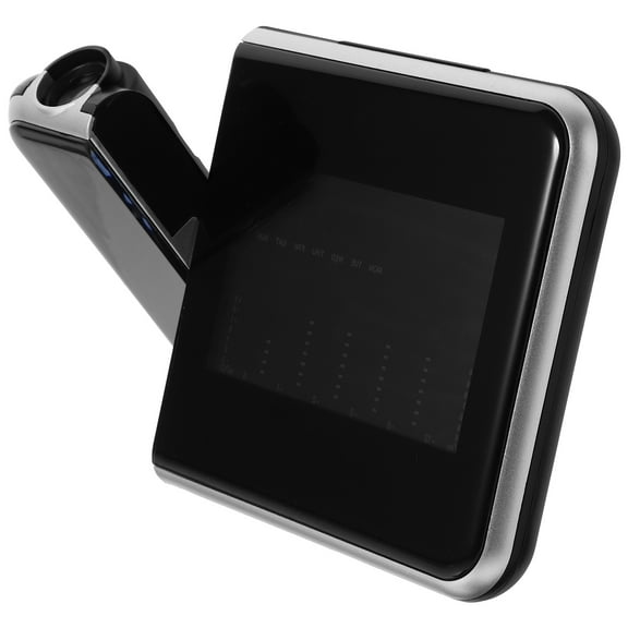 OATIPHO Black LED Projection Clock for Bedrooms Digital Alarm Clock with Adjustable Projection and Snooze Function