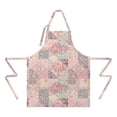 thumbnail image 2 of Pioneer Flower Floral Print Pattern Apron for Women and Men, Cotton Linen Waterproof with Pockets, Adjustable, 33x27 Inch for Kitchen, Gardening, BBQ, Salon, 2 of 6