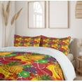 thumbnail image 6 of Ambesonne Colorful Duvet Cover Set, Tropical Fresh Fruits, 2-Calking, Multicolor, 6 of 7