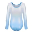thumbnail image 6 of FEOYA Gymnastics Leotards for Girls Kids Gymnastics Long Sleeve/Sleeveless Leotards Athletic Dance Jumpsuit Bodysuit Sparkly Ballet Outfit Shorts Hairbands Set 3Pcs for 5-12 Years Blue, 6 of 6
