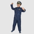 thumbnail image 5 of Huowey Cute Outfits For Boy Baby 8 Piece Outfits Solid Color Long Sleeve Button Down Jackets And Trousers Fashionable Dress Up Clothes Set With Toys Birthday Party Set,Navy,4-6 Years, 5 of 5