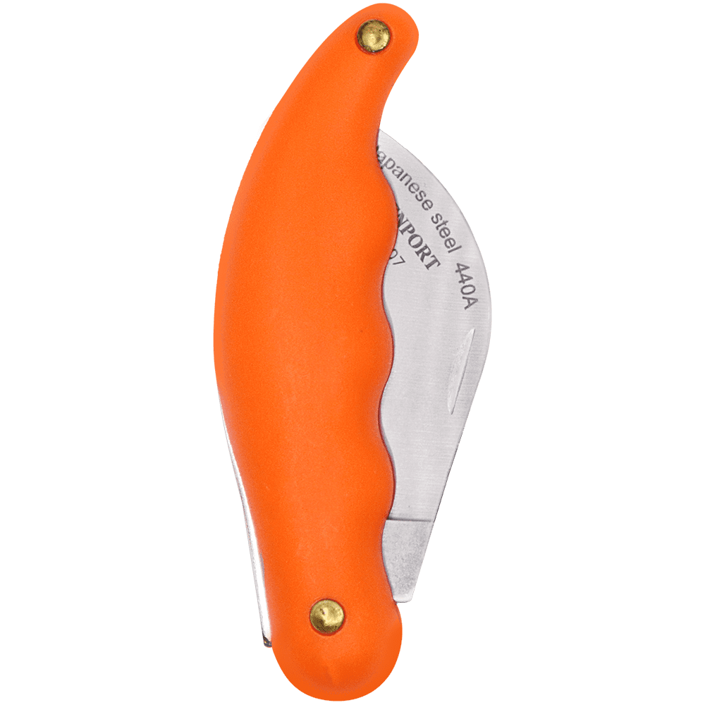 Zenport K107 Folding Horticulture Knife, 3.5 Inch Stainless Steel Blade, Orange - 3 Pack