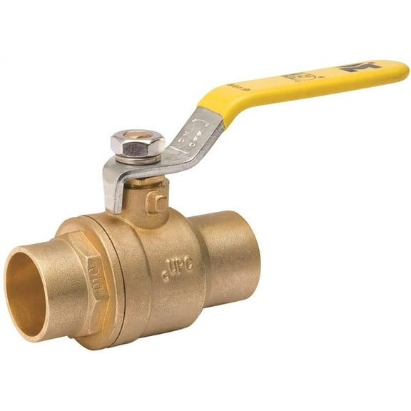 B & K 107-845NL Ball Valve 1 in Compression 2 Ports/Ways Brass