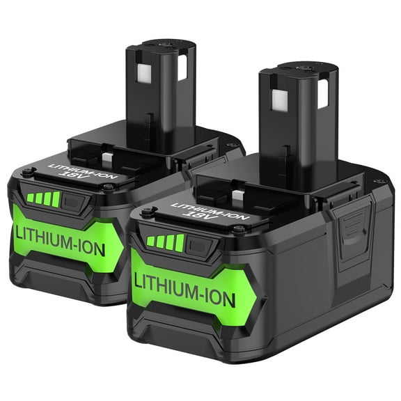 4 Pack 6.0Ah For RYOBI P108 18V Battery High Capacity 6000mAh For One Plus Battery P106