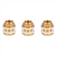 thumbnail image 5 of Conector de Mamparo de Latón Macizo, 15 Juegos 1/2 Pulgadas Hembra 3/4 Pulgadas Macho Conector de Tanque de Agua de Latón Macizo Roscado con Anillos de Silicona, 5 of 5