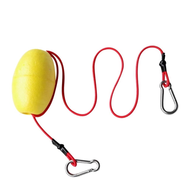 Almencla Kayak Tow Throw Line Floating Accessory Leash - Yellow