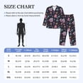 thumbnail image 4 of Lsque Roses Flowers Pattern Long Sleeve Pajama Set for Men - Soft 2-Piece Sleepwear and Loungewear Set with Pockets, Comfy Nightwear-X-Large, 4 of 7
