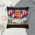thumbnail image 2 of Orinice American Flag Balloons Americo Makk Graphic Decorative Throw Pillow Cover for Home Couch Living Room Bed Sofa - 1PC 20x20in, 2 of 5