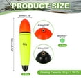 thumbnail image 2 of Uxcell Fishing Slip Bobbers, EVA Foam Bobbers with Fish Beads for Carp Bass Fishing 1.8 oz, 2 of 7