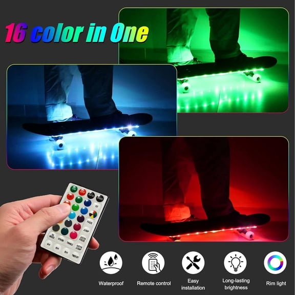 Remote Control LED Light for Longboard Skateboard Shortboard