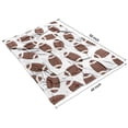 thumbnail image 4 of Brown Footballs Pattern Blanket,Comfortable Soft Flannel Throw Blanket,All Season,Warm Lightweight Blankets for Sofa Bed Couch Living Room Chair,40"x50", 4 of 4