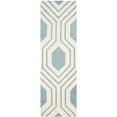 thumbnail image 3 of Safavieh Chatham 5' X 8' Hand Tufted Wool Rug in Blue and Ivory, 3 of 9