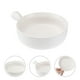 thumbnail image 5 of EeaseMX Cuenco de cerámica para ensalada de frutas, para cocinar en el horno, cuenco para fideos con asa para el hogar (blanco, envío en marzo), 5 of 8
