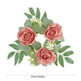 thumbnail image 4 of Valentines Day Decorations Home, Small Valentines Wreath, 10.6" Valentines Candle Ring, Small Rose Eucalyptus Candle Wreath for Wedding Party Table Decorations Spring Front Door Porch Decor, 4 of 7
