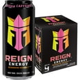 thumbnail image 1 of Reign Energy Reignbow Sherbet Cannettes, 473 mL, 4 Pack, 1 of 3