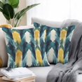 thumbnail image 3 of Outdoor Pillow Cover Abstract Blue Yellow Oil Painting Set of 2 Waterproof Throw Pillowcases Modern Art Decorative Patio Furniture Pillows for Couch Garden Indoor & Outdoor Use, 3 of 9