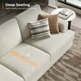 thumbnail image 3 of BLAZANT 89" Sofa Couch, 3 Seater Sofa with Suppleness Armrests, Corduroy Fabric Deep Seat Sofa with Upholstered Cushion& Backrests, Modern Comfy Couch for Living Room Apartment Office, 3 of 11