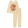 thumbnail image 5 of FOR U DESIGNS Butterfly Giraffe Pajama Sets for Women 2 Piece Long Sleeve and Pants Size XS Pj Bottoms Lightweight Lounge Set with Pockets Jogger Sleepwear for Women, 5 of 6