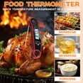 thumbnail image 3 of NAOJIE Waterproof Digital Instant Read Meat Thermometer for Cooking Food Candy,Bbq Grill,Liquids,Beef(Red),Probe Thermometer,Instant Read Thermometer,Meat Thermometer Digital, 3 of 5