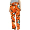 thumbnail image 6 of Leesechin Halloween Pajamas Pants for Women Men Cartoon Lounge Pj Print Pants Causal Sleep, 6 of 7