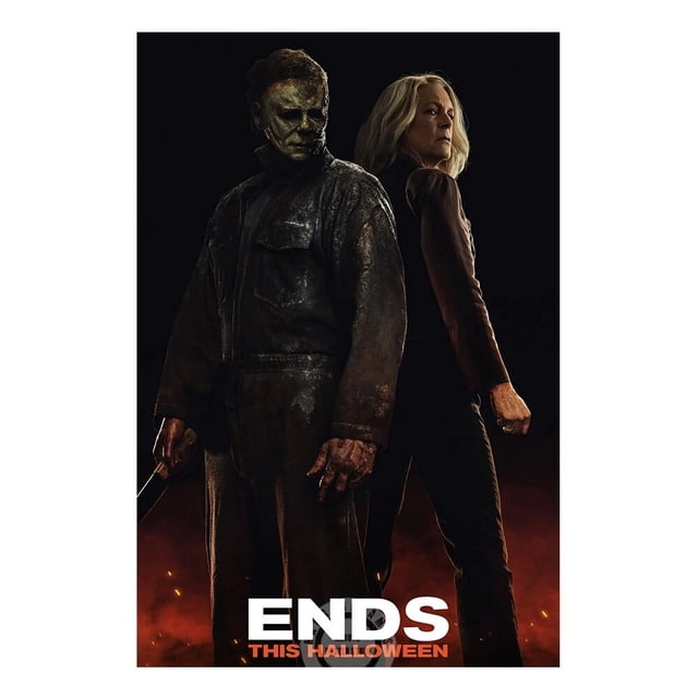 Póster de Final de Halloween 2022, película Slasher, impresiones de lentejuelas finales 1978, 13 películas, arte de pared, pintura en lienzo, sala de estar, decoración del hogar