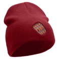 thumbnail image 4 of Barrel Embroidered 8 inch Acrylic Short Blank Beanie - Red OSFM, 4 of 5