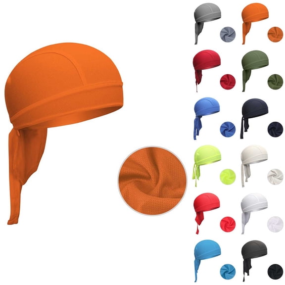 Chemo Hats for Women qinhaie Breathable Quick Drying Base Cap for Summer, Inner Cap Headwear for Outdoor Sport, Unisex Lightweight Under Helmet Liner Yellow Bucket Hats One Size