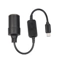 thumbnail image 3 of Cable convertidor,Adaptador de encendedor de cigarrillos USB C a 12 V 10 W,Cable convertidor de corriente Adaptador de 5V a 12V,Enchufe Encendedor De Coche Hembra Negro,Adaptador USB C macho a, 3 of 9
