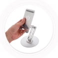 thumbnail image 5 of Masteelf Desktop Phone Stand Portable Phone Holder 360 Rotating Foldable Aluminum Alloy Adjustable Tablet Bracket Smartphones Non Slip Base For Office Kitchen Home, 5 of 8