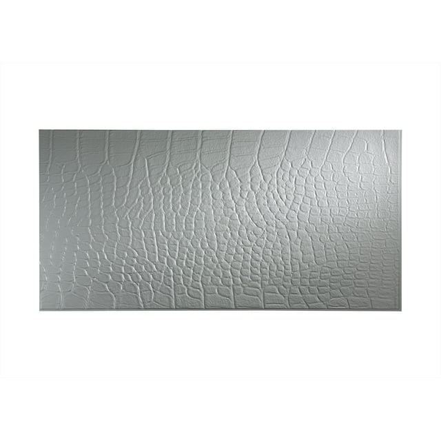 FASÄDE Easy Installation Cayman Argent Silver Wall Panel (4' x 8' Panel)