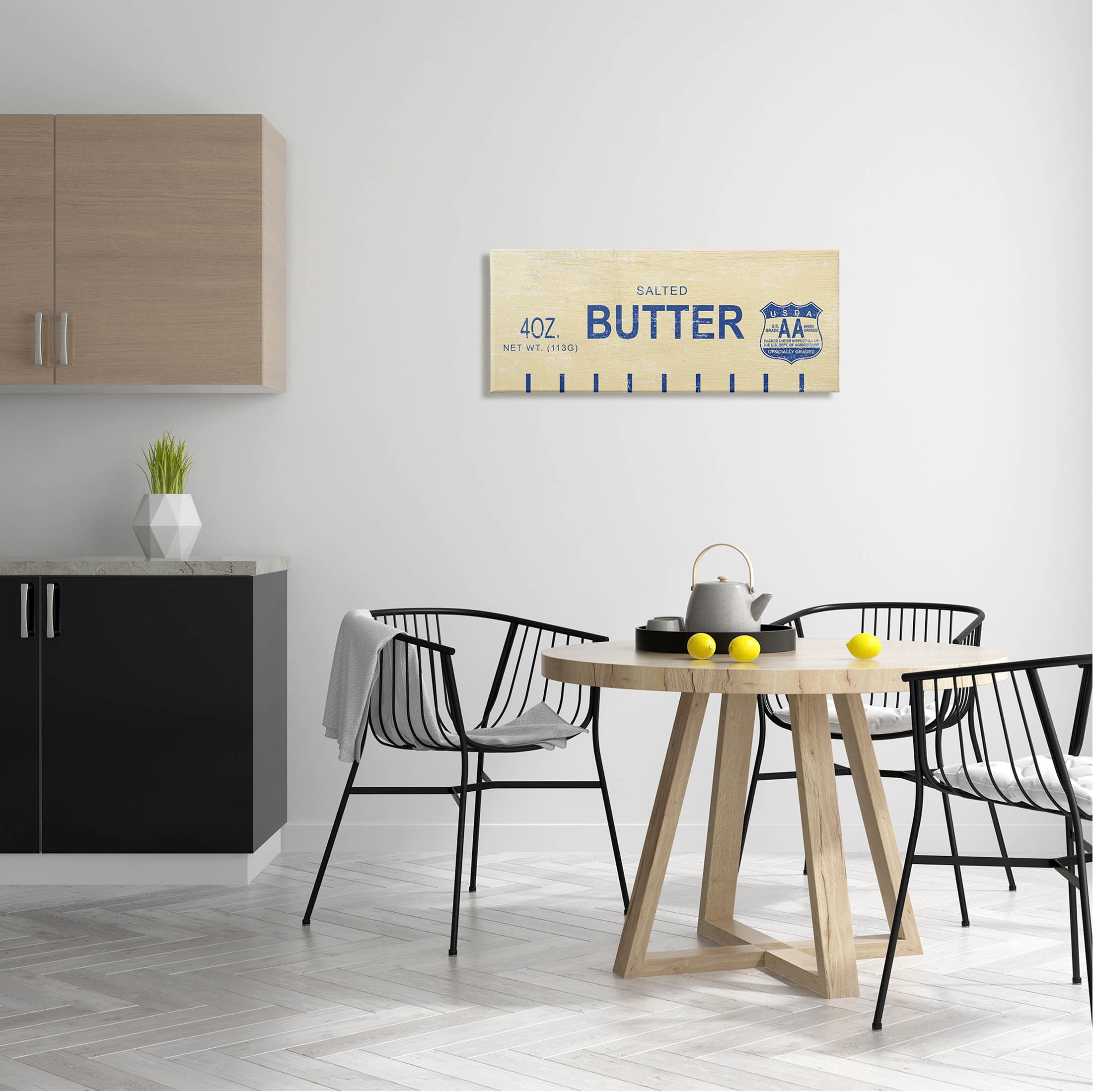 Stupell Industries Vintage Salted Butter Graphic Art Gallery Wrapped Canvas Print Wall Art, Design by Daphne Polselli