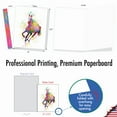 thumbnail image 2 of 10 Assorted All Occasion Blank Note Cards with Envelopes (4 x 5.12 Inch) - Funky Rainbow Unicorns AM6748OCB-B1x10, 2 of 6