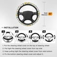 thumbnail image 3 of XMXT Vintage Yellow Pear Steering Wheel Cover, Elastic Non-Slip Universal Fit Car Decor Accessories Protector for Auto SUV Trucks, 3 of 8