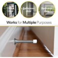 thumbnail image 5 of FacoFaco Pack of 4 Spring Door Stoppers with Rubber Tip，3-1/4" Door Stoppers for Home, Offices, Schools (Silvery Grey), 5 of 14
