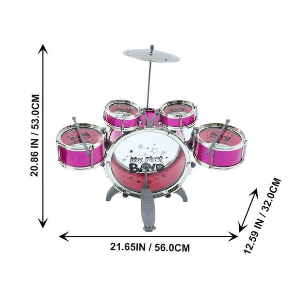 1 Set Kids Jazz Drum Kit Toy Simulation Drum Set Plaything