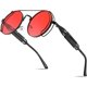 thumbnail image 1 of Gafas de sol Hombre Mujer Aviadores Retro Steampunk, 1 of 3