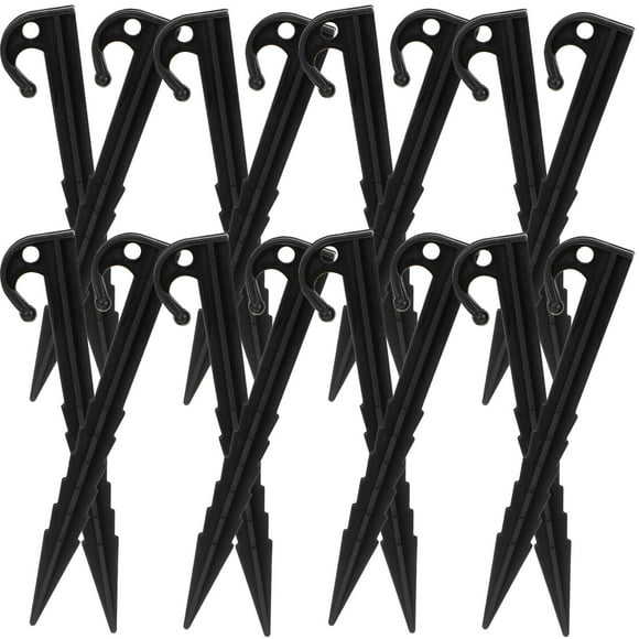 25pcs Durable Inflatable Tent Pegs Outdoor Tent Camping Supply Tent Fixing Nails
