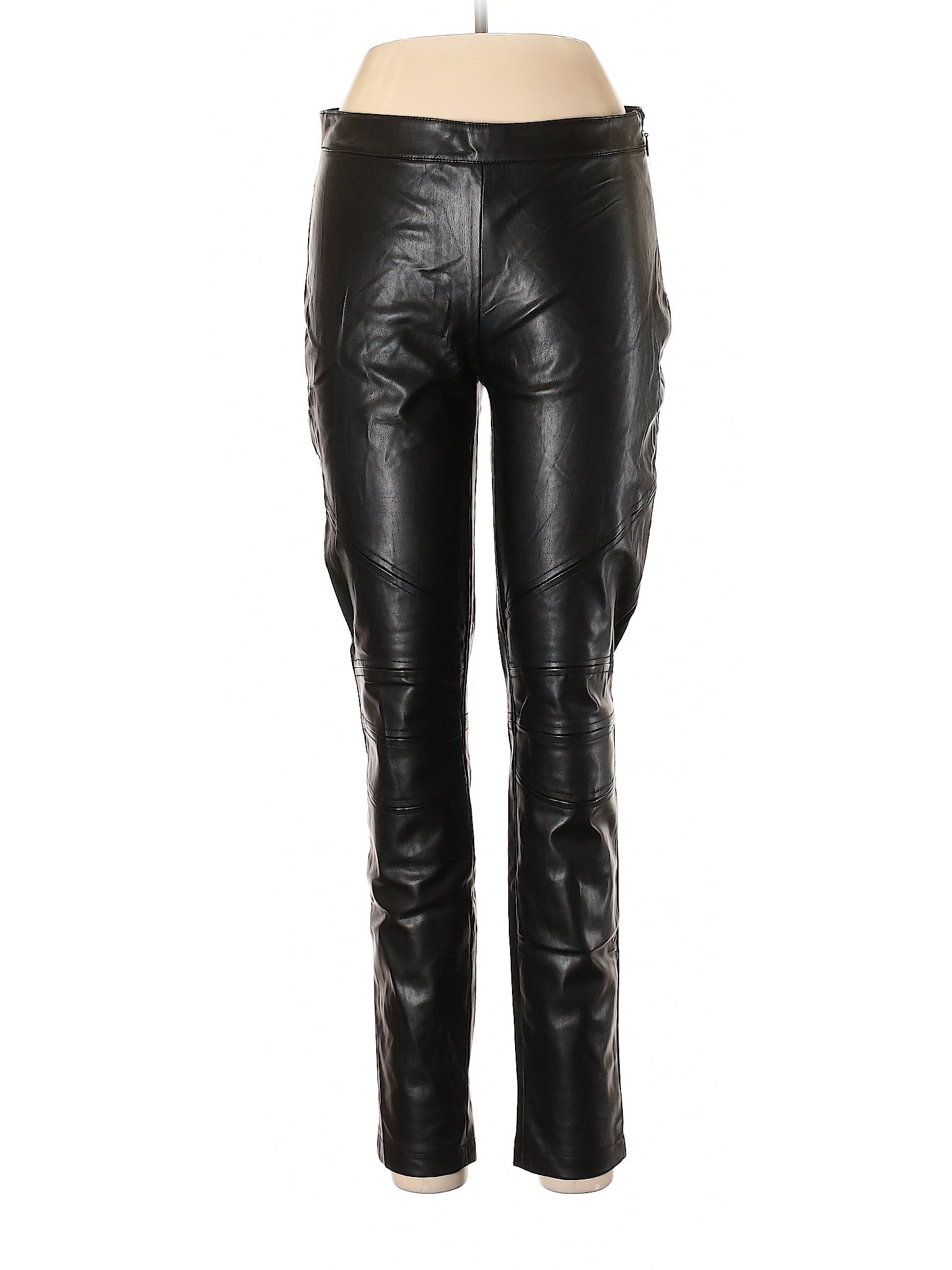 bebe - Pre-Owned Bebe Women's Size 10 Faux Leather Pants - Walmart.com ...