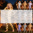 thumbnail image 3 of KPOPLK Kids Halloween Ghost Print Pajamas Outfit Girls Sleepwear Sets Kids Pjs Clothes,Size 8-9 Years, 3 of 9