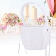 thumbnail image 3 of Delaman Cesta de Flores, Material de Cinta con Forma de Lazo de Encaje Cesta de Flores de Boda Cesta de niña Cesta de Flores Blancas Accesorios de Boda, 3 of 8