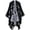 Black, variant on PIKADINGNIS Women Star Shawl Wraps Poncho Soft Open Front Sweater Cardigan Cape Blanket Scarf