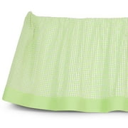 Seed Sprout Basics Gingham Dust Ruffle, Green Apple