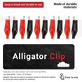 thumbnail image 4 of 20 Pcs Black Red Soft Plastic Coated Testing Probe Alligator Test Clip, 4 of 5