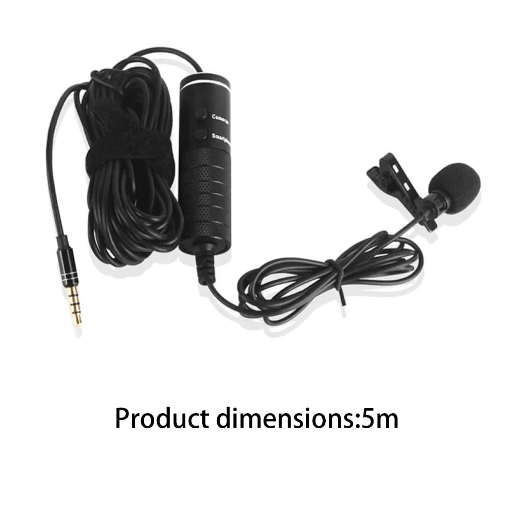 Standard 3.5mm Plug Clip On Microphone Ideal For Reporters Hosts And Media Creators