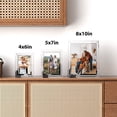 thumbnail image 5 of 5x7 Ornate Picture Frame Set of 6, Glass Photo Frames 5 by 7, Silver 5x7 Frames Only for Tabletop Display, 5 of 6