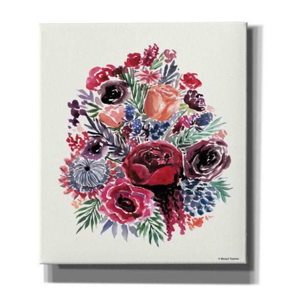 Epic Graffiti 'Moody Florals' by Rachel Nieman, Canvas Wall Art, 26"x30"