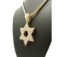 thumbnail image 5 of iJewelry2 Gold-tone Crystals Classic Star of David Charm Pendant Franco Chain Necklace 18'', 5 of 5