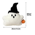 thumbnail image 3 of White Halloween Pillows for Couch Halloween Plush Gift Cute Ghost Shaped Throw Pillow Decorative Sofa Cushion for Home Living Room Bedroom Sofa Supplies Office Car Decor,, 3 of 8