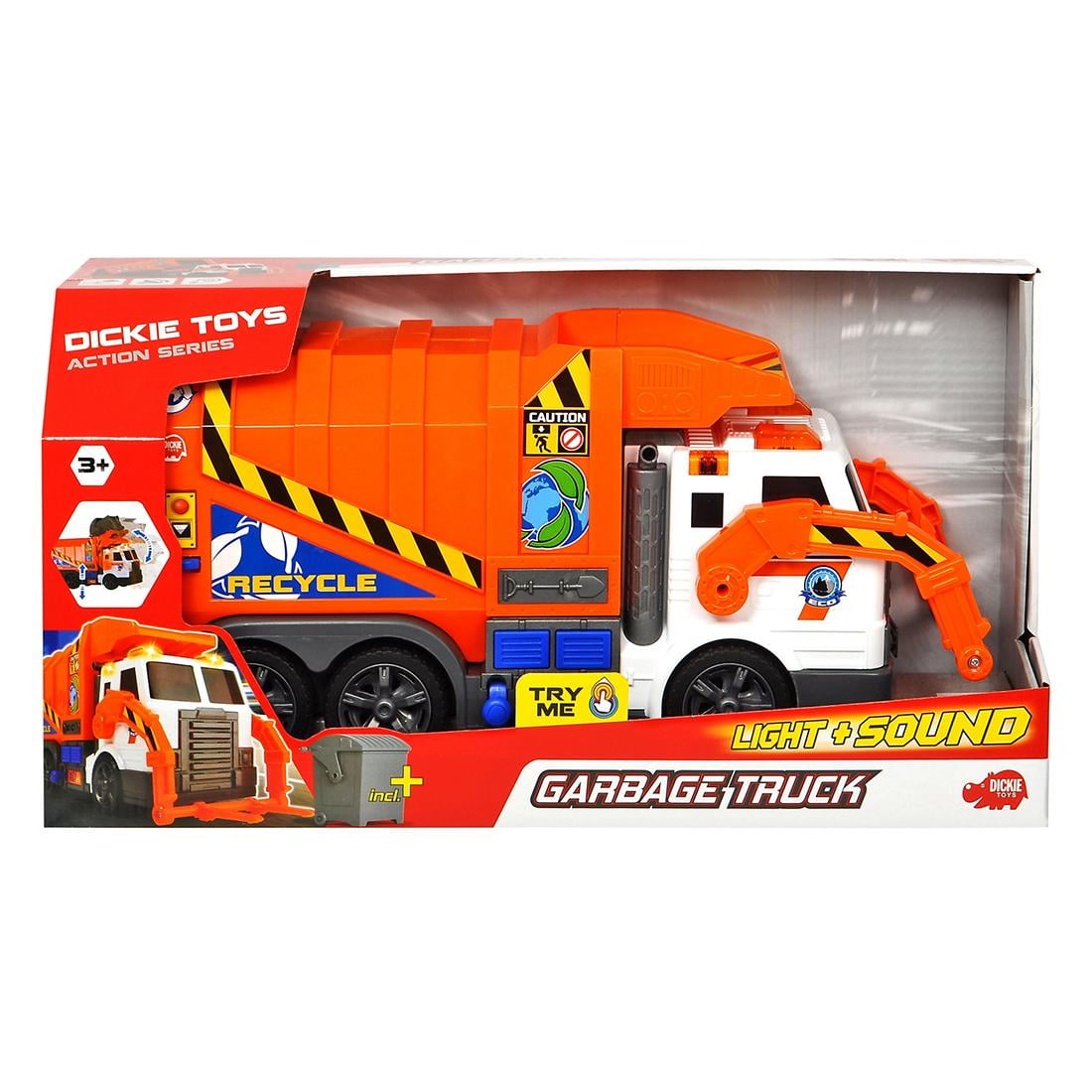 Buy Dickie Toys Light Sound Garbage Truck at Ubuy Chile