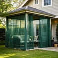 thumbnail image 4 of Outdoor Rod Pocket Curtains, 63x106 inch Fade Resistant Patio Drapes for Pergola Gazebo Porch Cabana, Waterproof Privacy Panel for Outside Garden Sunroom, 4 of 6